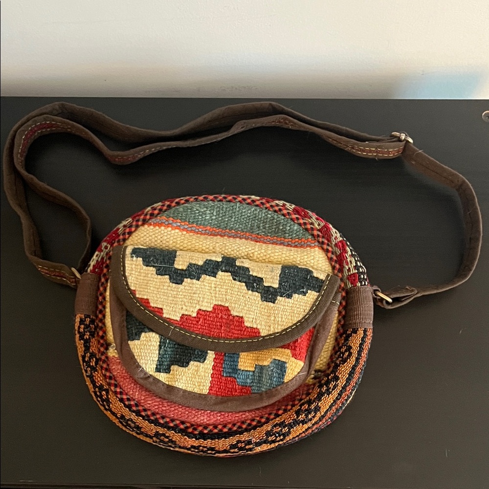 Traditional Persian handmade Woven Crossbody Bag